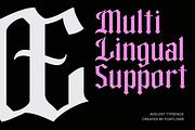 Avelost - Gothic Blackletter Font, a Blackletter Font by Font Liner (Thumbnail 9 of 10)