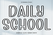 Daily School, a Script Font by FreshTypeINK (Thumbnail 1 of 7)