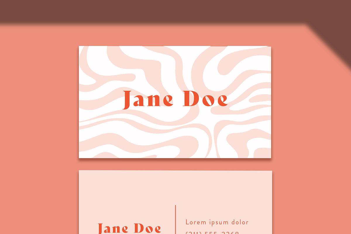 Swirl Pattern Buisness Card, a Business Card Template by wavebreak (Photo 2 of 2)