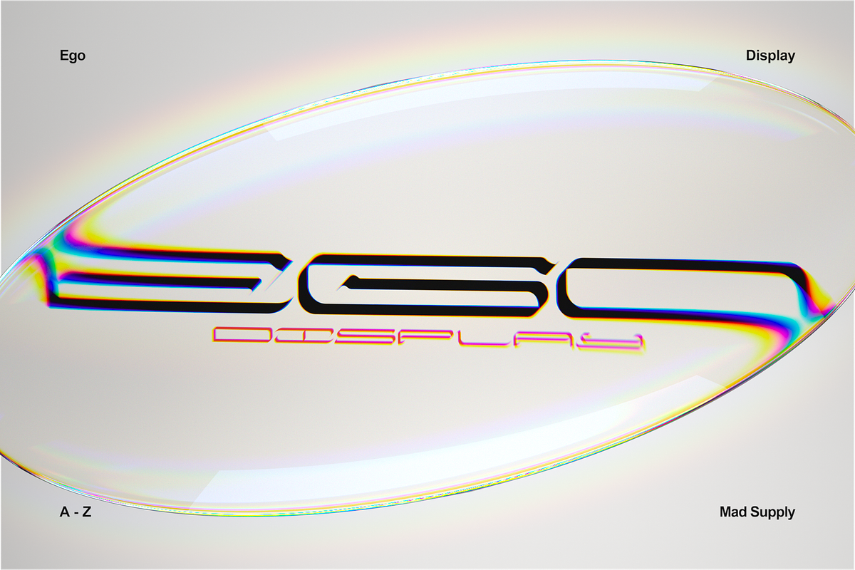EGO - Modern Display Font, a Font by Mad Supply (Photo 1 of 5)