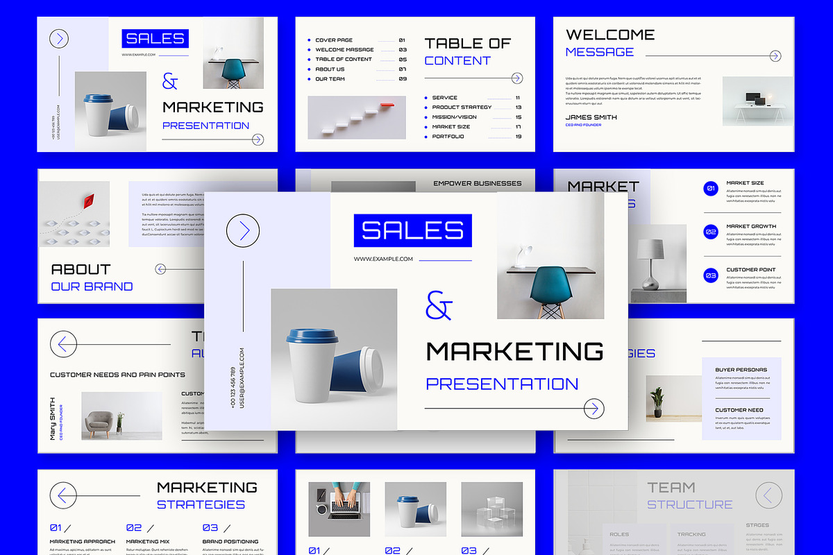 Sales And Marketing Presentation, a Presentation Template by MightyDesign (Photo 1 of 6)