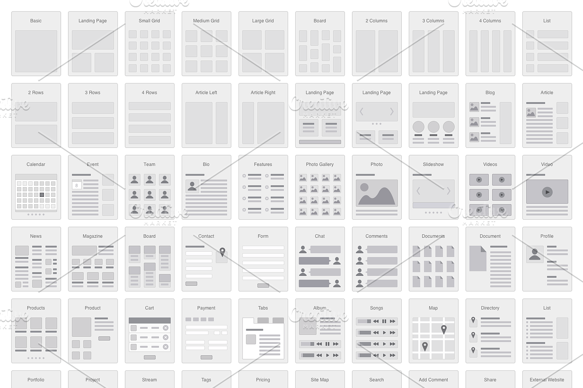 Website Flowcharts and Site Maps OG, a Mockup by UX Kits (Photo 3 of 4)