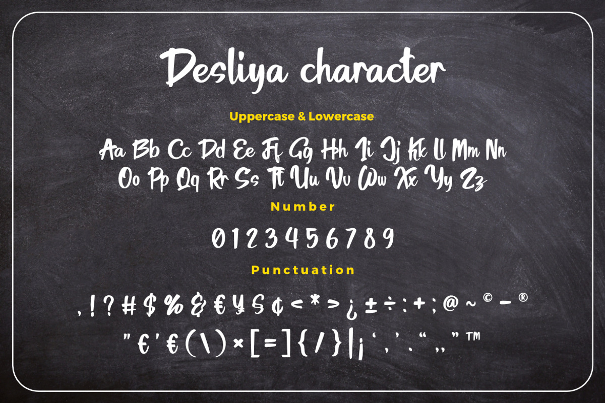 Desliya - Brush Script Font, a Script Font by Bayuktx (Photo 6 of 8)