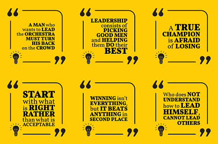 Nine motivational quotes. Set 44/55
