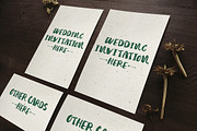 Simple Wedding Invitation Mockups, a Mockup by BlueRobinDesignShop (Thumbnail 2 of 5)