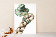 Watercolor Fishing Clipart, an Illustration by Libby Wishes (Thumbnail 2 of 7)