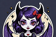 Gothic Chibi Witch Bundle, an Illustration by ETARA by Mea Hau (Thumbnail 8 of 8)