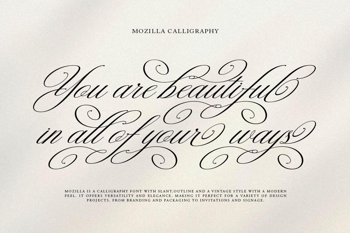 Mozilla Script, a Script Font by Has_rizal (Photo 12 of 16)