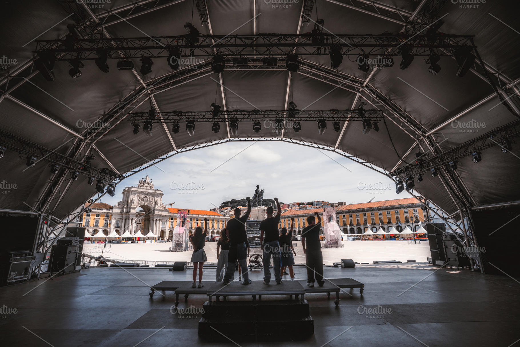 Pride stage at Praca do Comercio, a Holiday Photo by SkyNext