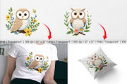 Owl Embroidery Clipart, a Graphic by Artnoy (Thumbnail 3 of 5)