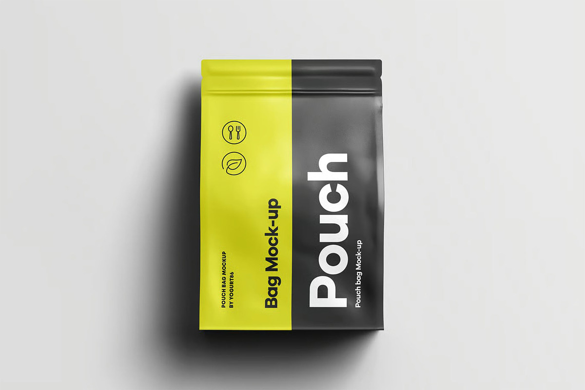 Protein Pouch Bag Mockup, a Packaging Mockup by zippypixelstudio (Photo 9 of 9)