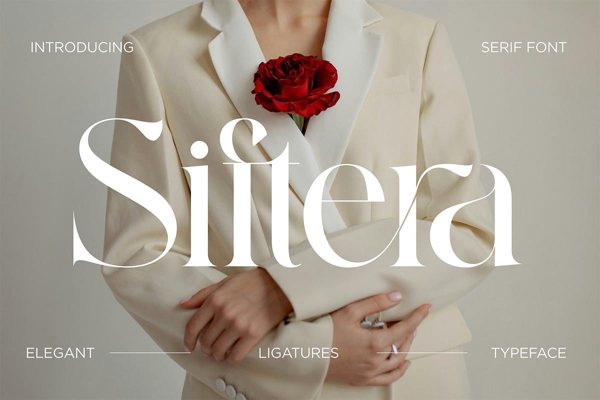 Siftera Modern Elegant Serif, a Serif Font by Alfinart (Photo 1 of 10)