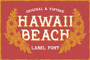 Hawaii Beach. Font & T-shirts, a Blackletter Font by VozzyStock (Thumbnail 5 of 9)