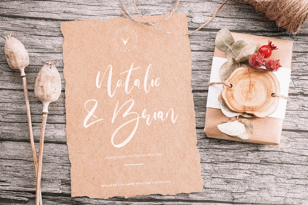 Maria Rose Elegant Script SVG Font preview 6