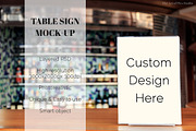 Table Sign MockUp, an Advertising Mockup by The Art of Pics (Thumbnail 2 of 3)