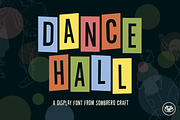 Dance Hall Display Font, a Sans Serif Font by Sombrero Craft (Thumbnail 1 of 4)