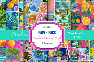 Sunshine State of Mind Digital Paper