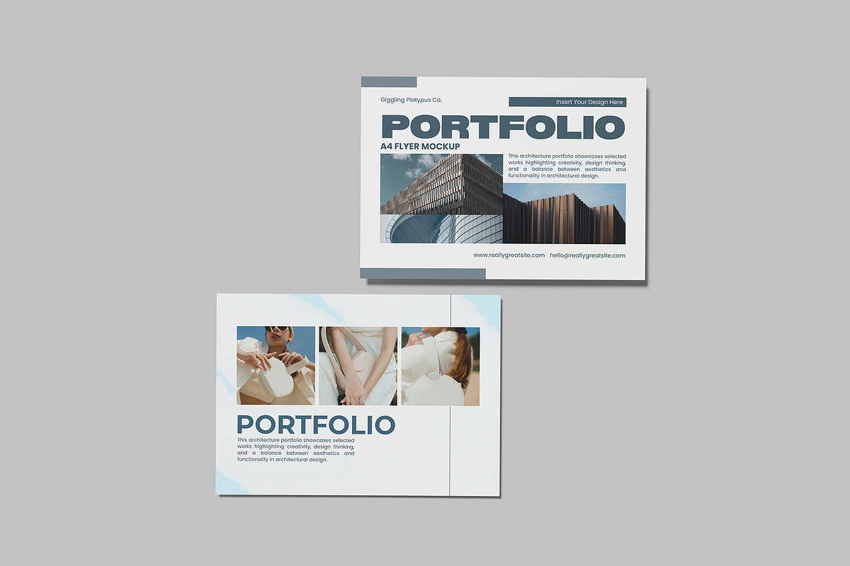 A4 Flyer Landscape Mockup, an Advertising Mockup by rizalamora (Photo 9 of 13)