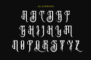 Brigizh Blackletter Display Font, a Blackletter Font by Maulana Creative (Thumbnail 3 of 8)