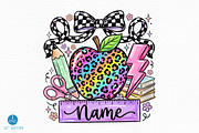 Pencil Name Frame PNG, School, an Object Illustration by Libby Wishes (Thumbnail 1 of 5)