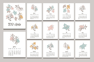 Floral calendar. 2017