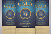 Anniversary Banquet Ticket Word, a Card Template by Four C Graphic (Thumbnail 6 of 10)