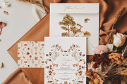 Wild autumn forest - watercolor fall, an Animal Illustration by Pamyatka Shop (Thumbnail 2 of 16)