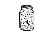 Cosmic Galaxy Jar Design Bundle, an Illustration by Creativeshirt (Thumbnail 18 of 31)