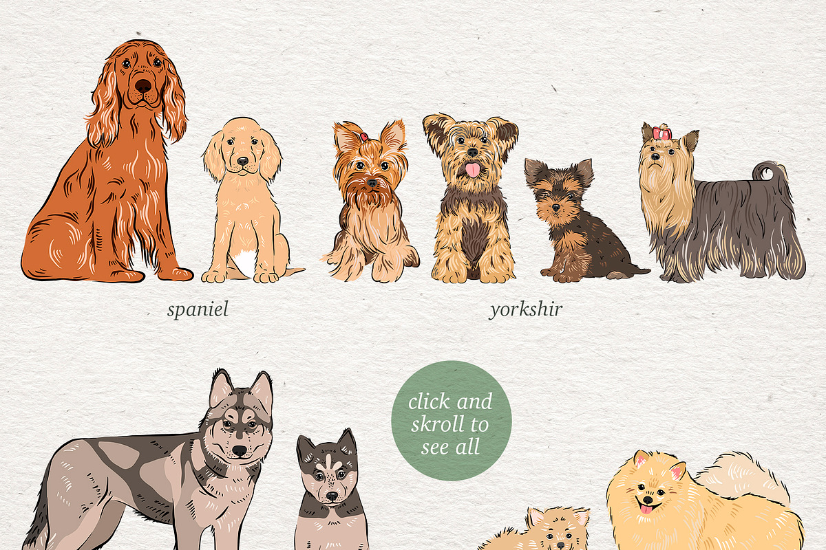 Dog Lover - big collection, an Animal Illustration by Alina Sh (Photo 3 of 10)