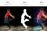 Fracture Photoshop Action preview 2
