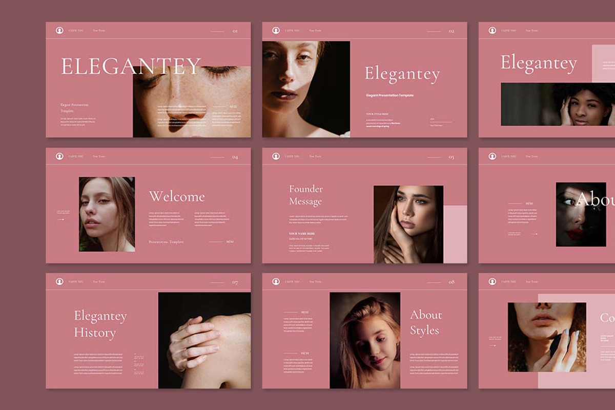 Elegantey Presentation Template, a Presentation Template by Analogous Temp (Photo 2 of 5)