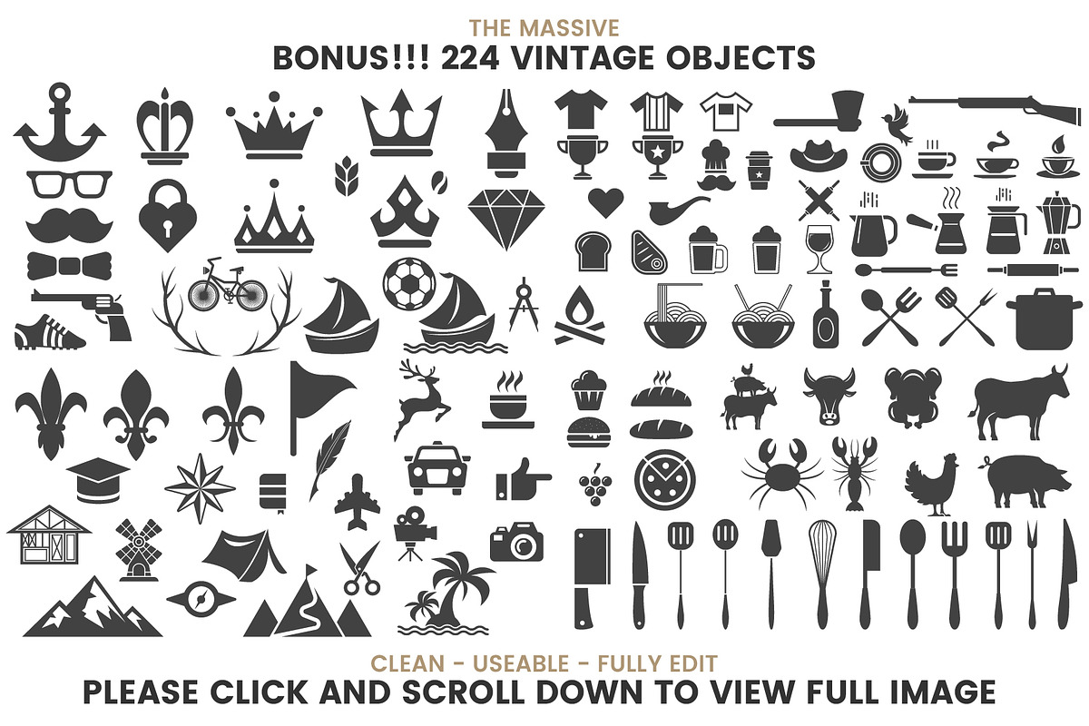 1207 Vintage Badge & Objects, a Branding & Logo Template by Toonsteb (Photo 17 of 24)