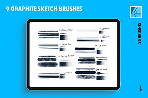 25 Graphite Affinity Brushes