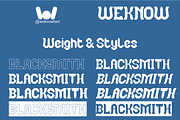 BLACKSMITH FONT, a Blackletter Font by weknow (Thumbnail 7 of 8)