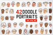 Doodle Portraits Icon Set, an Outline Icon by Sopelkin (Thumbnail 1 of 5)