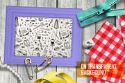 Needlework tools and accessories., an Illustration by Alena Kaz (Thumbnail 5 of 7)