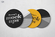 Circular Coaster Mockup, a Product Mockup by Denny's Mock-ups (Thumbnail 5 of 9)