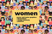 Women. Vector and raster graphics., a Person Illustration by Oliana Moroz (Thumbnail 1 of 19)