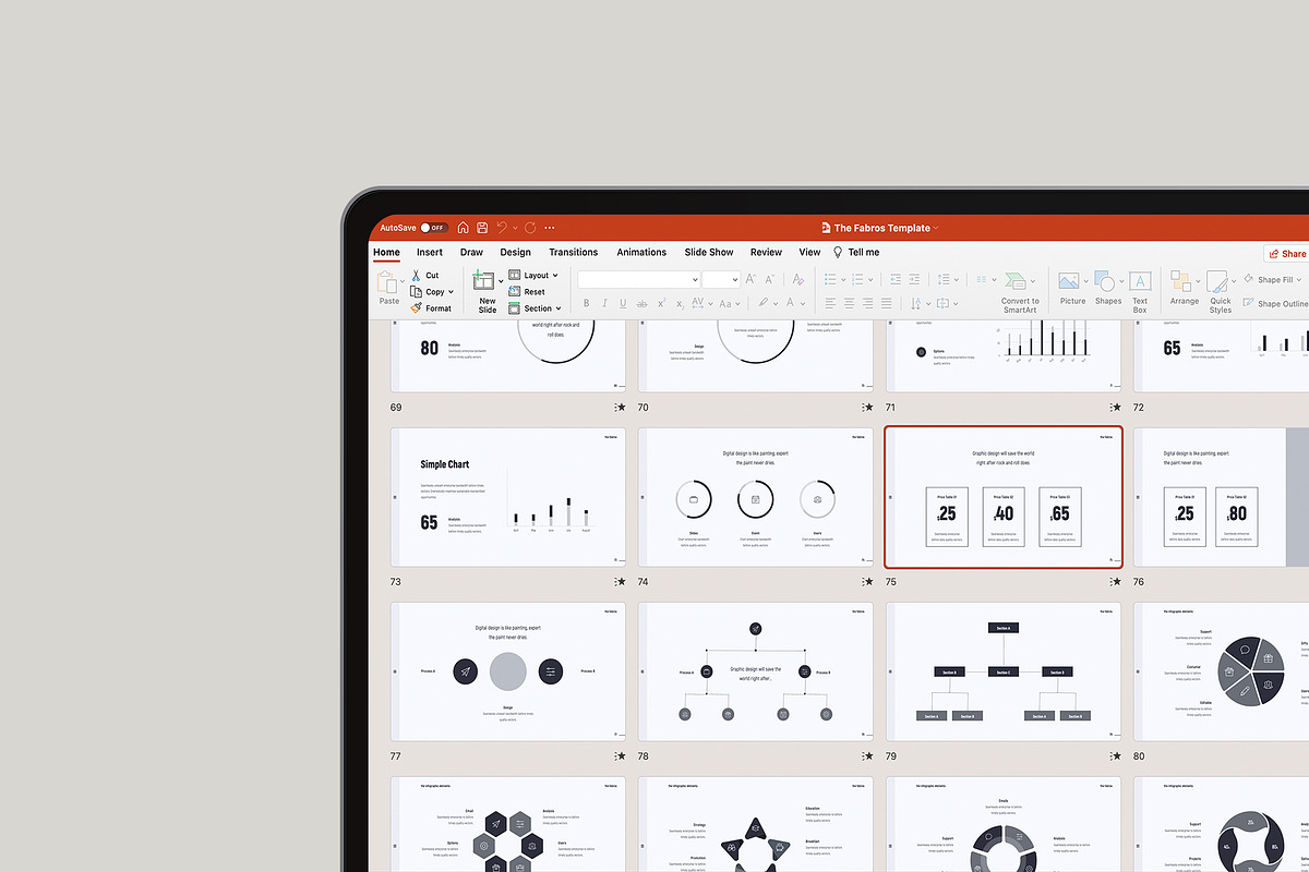 Fabros - Minimal & Creative Template, a Presentation Template by UDEA Store (Photo 9 of 15)