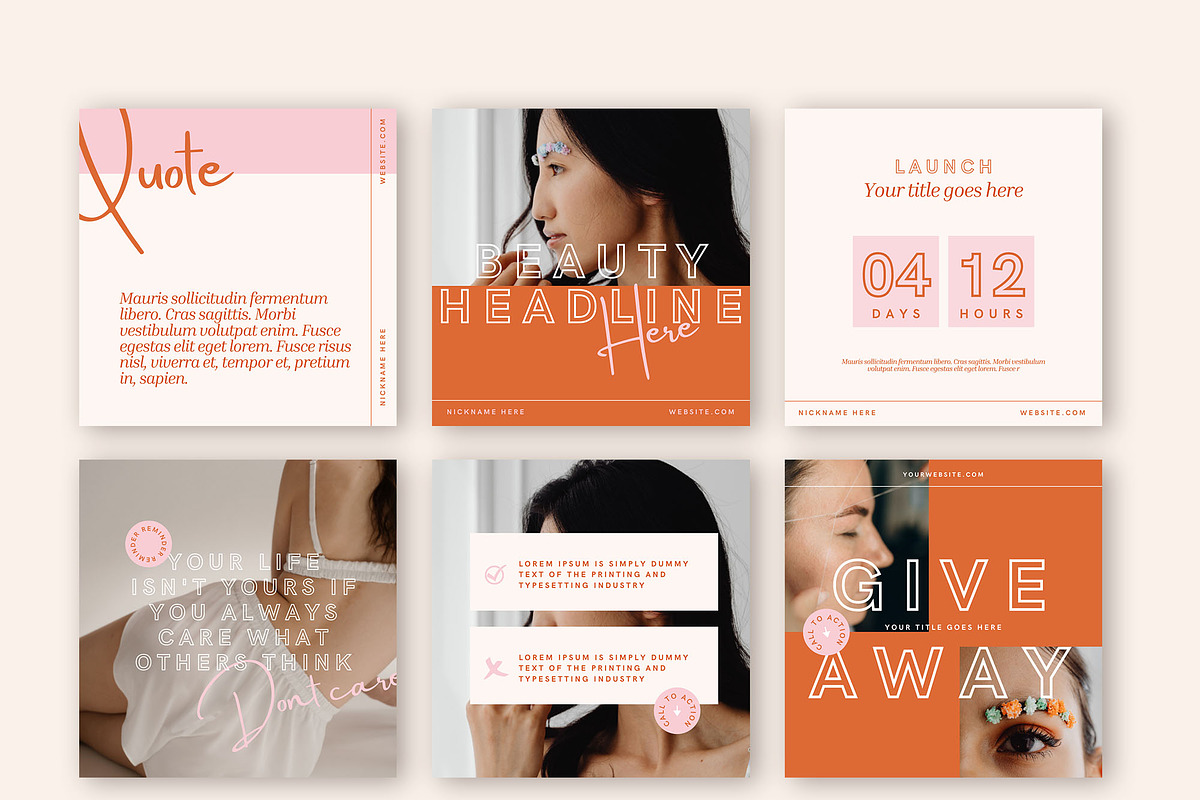 Instagram Beauty Creator, a Social Media Template by Kseniia_Design (Photo 7 of 10)