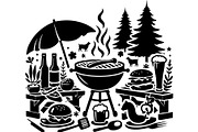 Summer BBQ Grill SVG Set, an Object Graphic by Designer_Momina (Thumbnail 5 of 13)