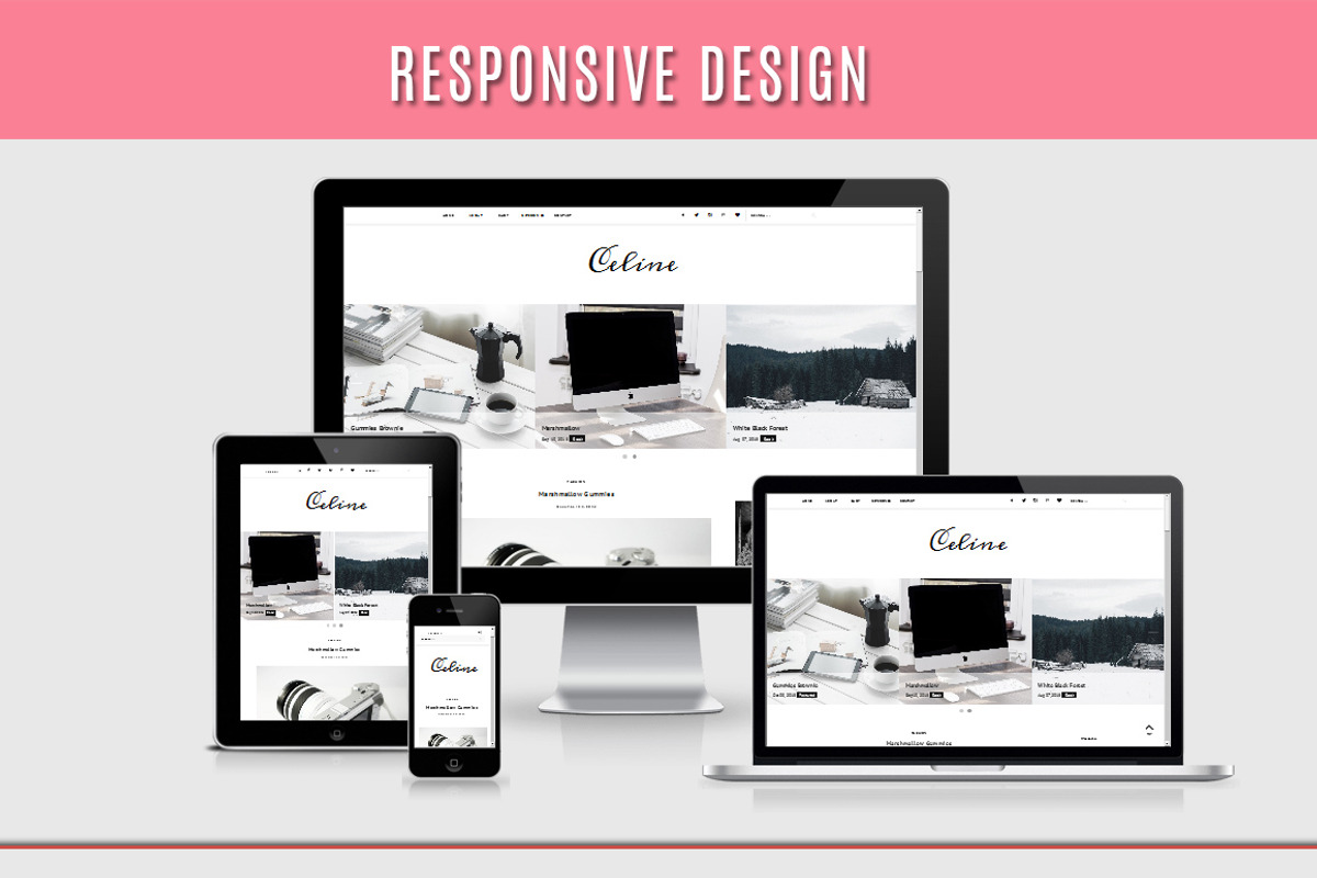 Blogger Template Responsive - Celine, a Websites & App Template by Vefio Themes (Photo 3 of 3)