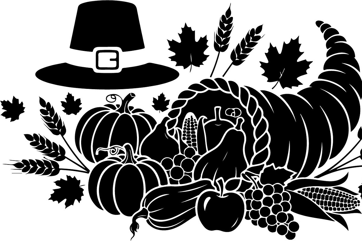 Thanksgiving Harvest Silhouette, an Illustration by Creativeshirt (Photo 25 of 51)