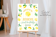 Sweet One Lemon Welcome Sign, a Poster Template by Digital_Mind (Thumbnail 2 of 3)