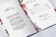Floral Funeral Program Template, a Brochure Template by Template Shop (Thumbnail 3 of 5)