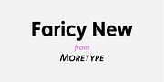 Faricy New, a Sans Serif Font by Moretype (Thumbnail 1 of 5)
