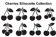 Cherry Stem Silhouette Set, an Object Graphic by Designer_Momina (Thumbnail 1 of 3)