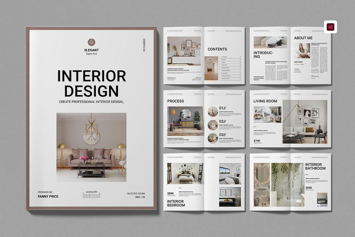 Interior Design Brochure Template