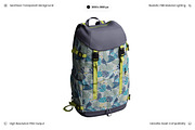 Travel Backpack with Leaf Pattern 3D, an Object 3D Model by Wencory (Thumbnail 2 of 2)