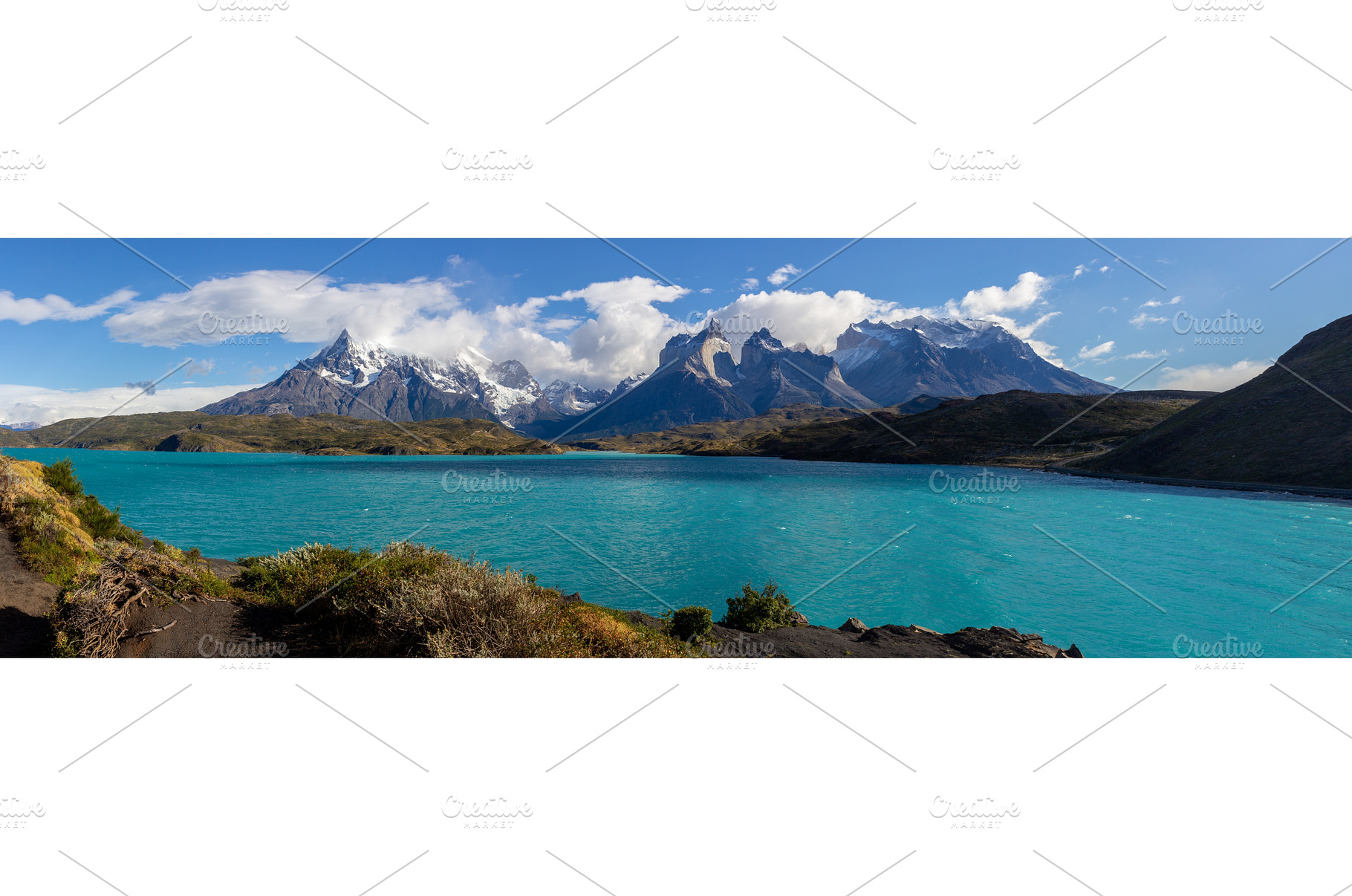 Panoramic view of Pehoe lake in, a Nature Photo by LARISA BLINOVA